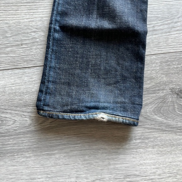 AG The Kiss Dark Blue Straight-Leg Denim Jean - Picture 4 of 7